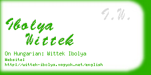 ibolya wittek business card